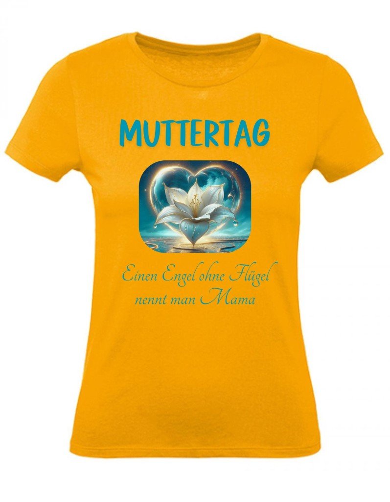 Balldiri T-Shirt Damen Muttertag XS bis 2XL - apricot - Balldiri