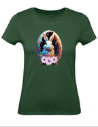 Balldiri T-Shirt Damen Osterei mit Hase XS bis 2XL - navy grün - Balldiri