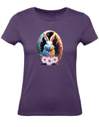 Balldiri T-Shirt Damen Osterei mit Hase XS bis 2XL - purple - Balldiri