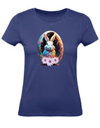 Balldiri T-Shirt Damen Osterei mit Hase XS bis 2XL - blau - Balldiri