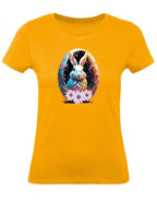 Balldiri T-Shirt Damen Osterei mit Hase XS bis 2XL - apricot - Balldiri