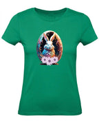 Balldiri T-Shirt Damen Osterei mit Hase XS bis 2XL - grün - Balldiri