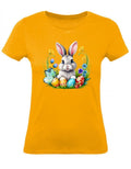 Balldiri T-Shirt Damen Osterhase mit Eiern XS bis 2XL - apricot - Balldiri