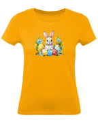 Balldiri T-Shirt Damen Ostern Nest mit Hase XS bis 2XL - apricot - Balldiri