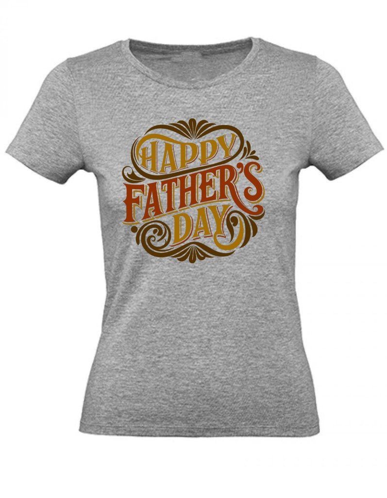 Balldiri T-Shirt Damen Vatertag Geschenk XS bis 2XL - grau meliert - Balldiri
