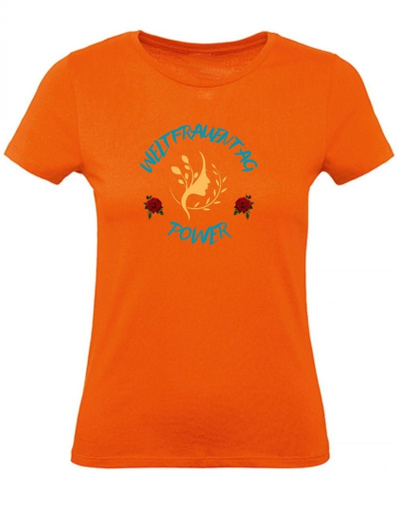 Balldiri T-Shirt Damen Weltfrauentag XS bis 2XL - orange - Balldiri