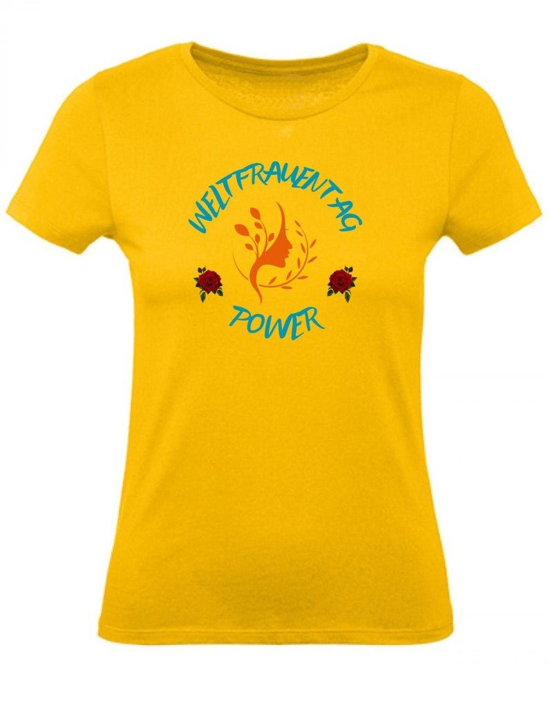 Balldiri T-Shirt Damen Weltfrauentag XS bis 2XL - gold - Balldiri