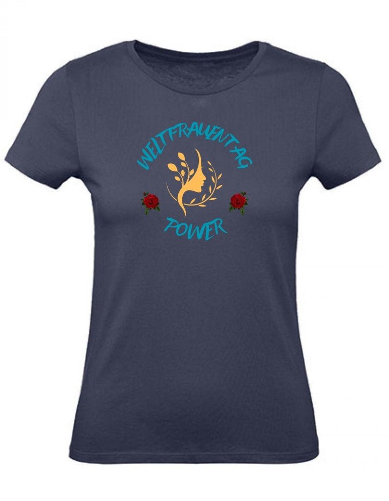 Balldiri T-Shirt Damen Weltfrauentag XS bis 2XL - navy - Balldiri
