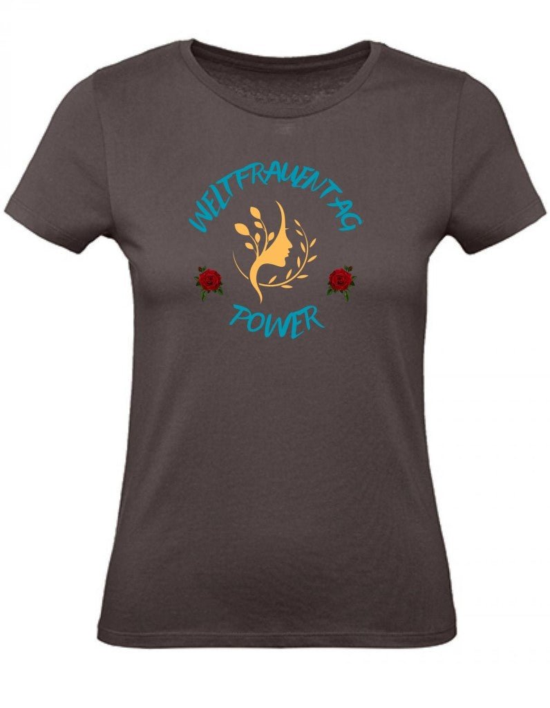 Balldiri T-Shirt Damen Weltfrauentag XS bis 2XL - braun - Balldiri