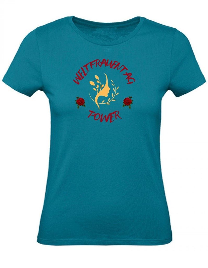 Balldiri T-Shirt Damen Weltfrauentag XS bis 2XL - türkis - Balldiri