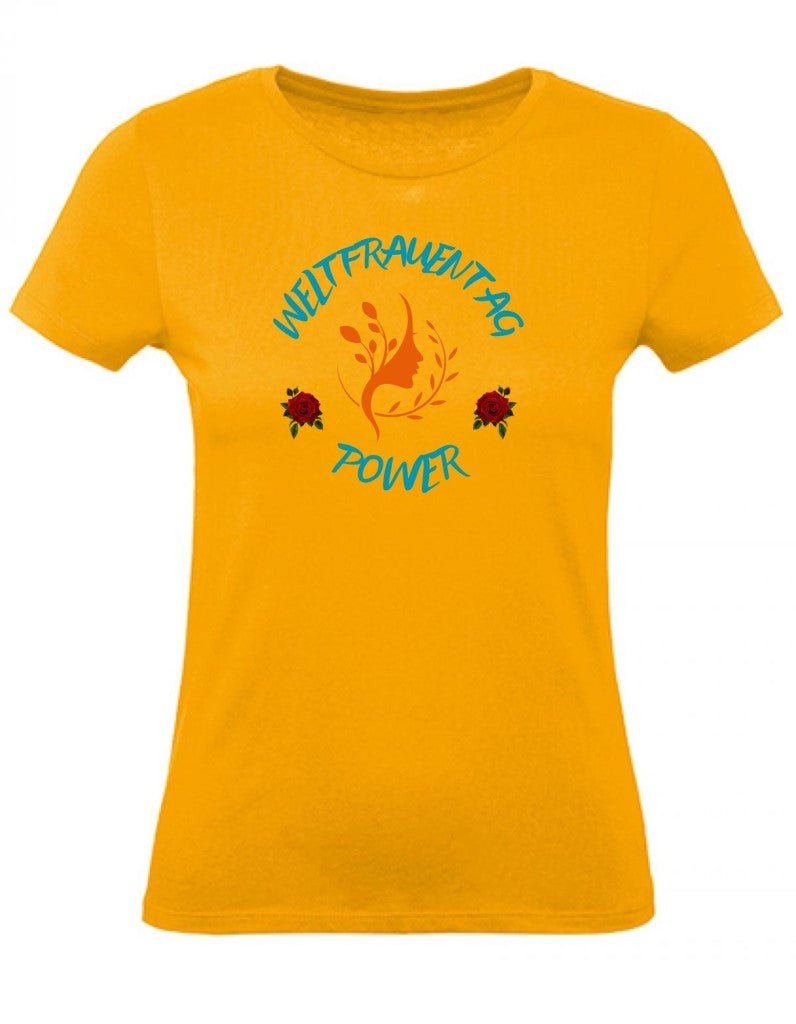 Balldiri T-Shirt Damen Weltfrauentag XS bis 2XL - apricot - Balldiri
