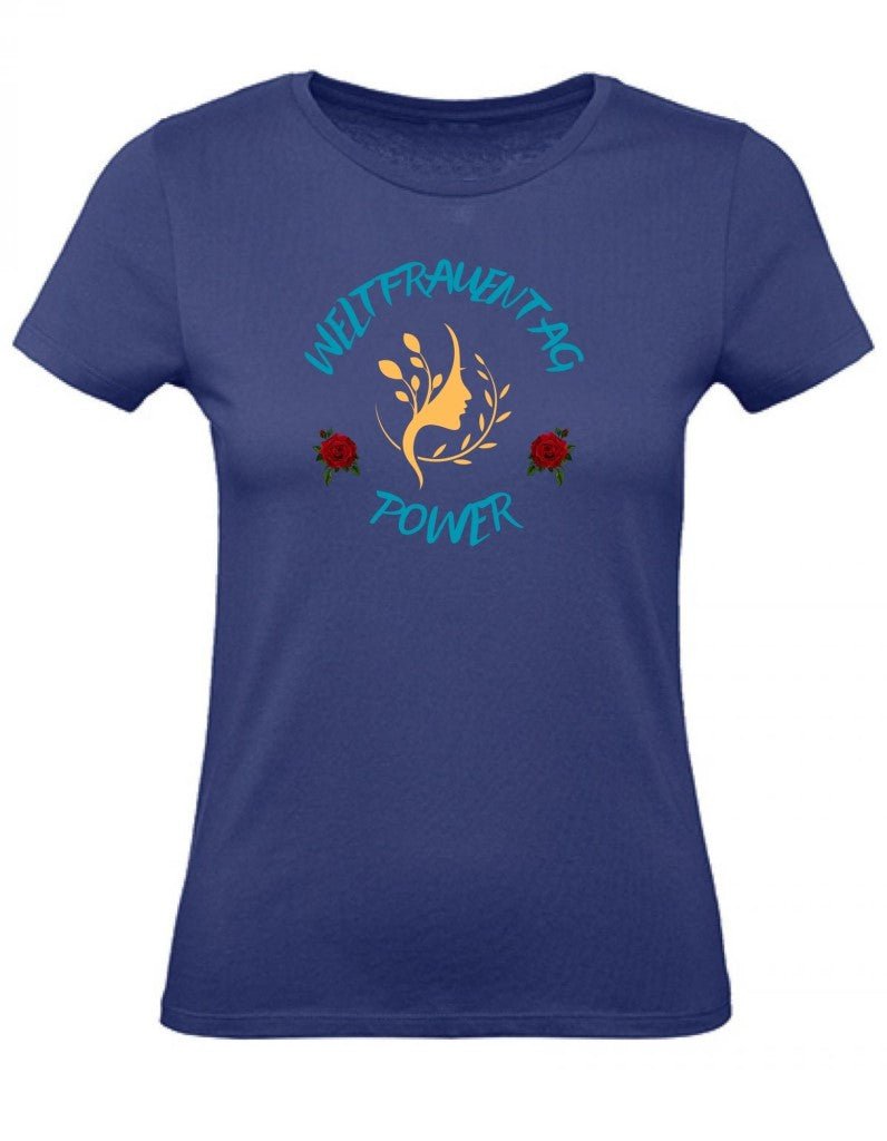 Balldiri T-Shirt Damen Weltfrauentag XS bis 2XL - blau - Balldiri