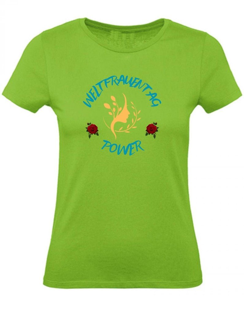 Balldiri T-Shirt Damen Weltfrauentag XS bis 2XL - hellgrün - Balldiri