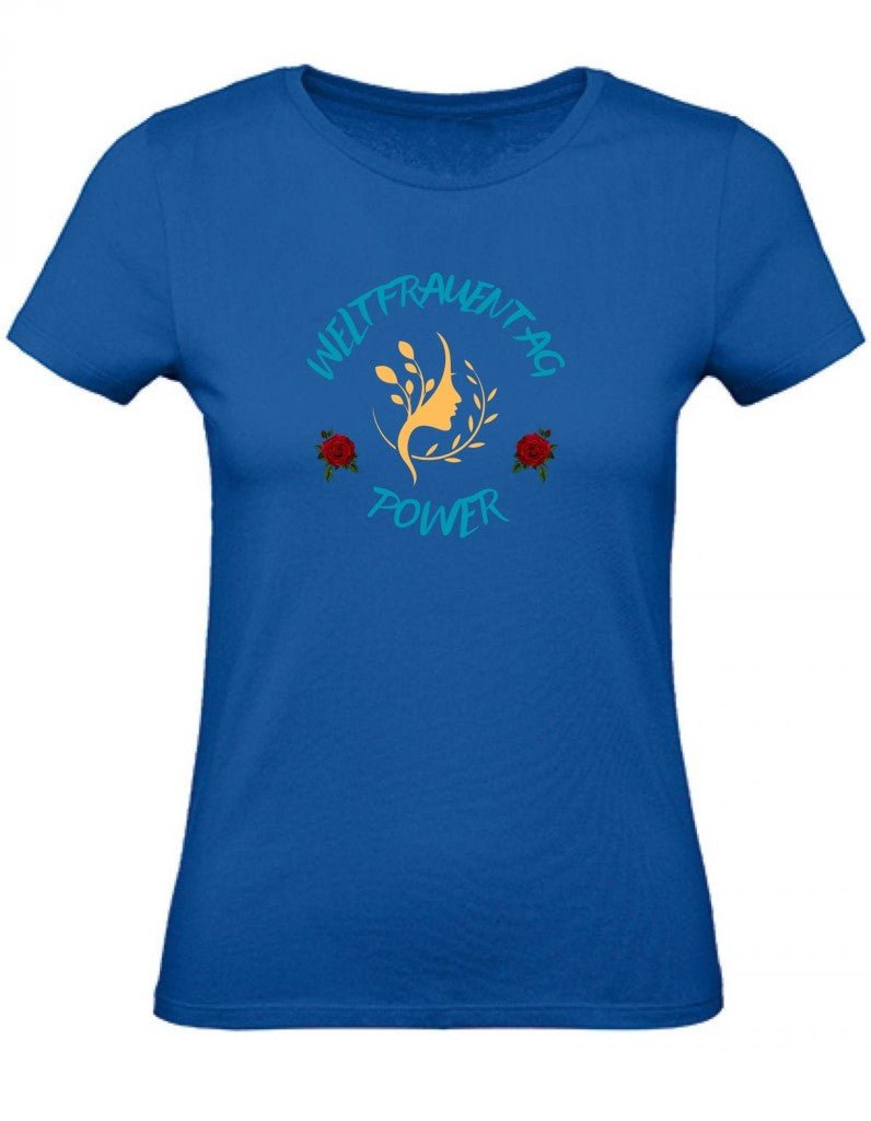 Balldiri T-Shirt Damen Weltfrauentag XS bis 2XL - royalblau - Balldiri