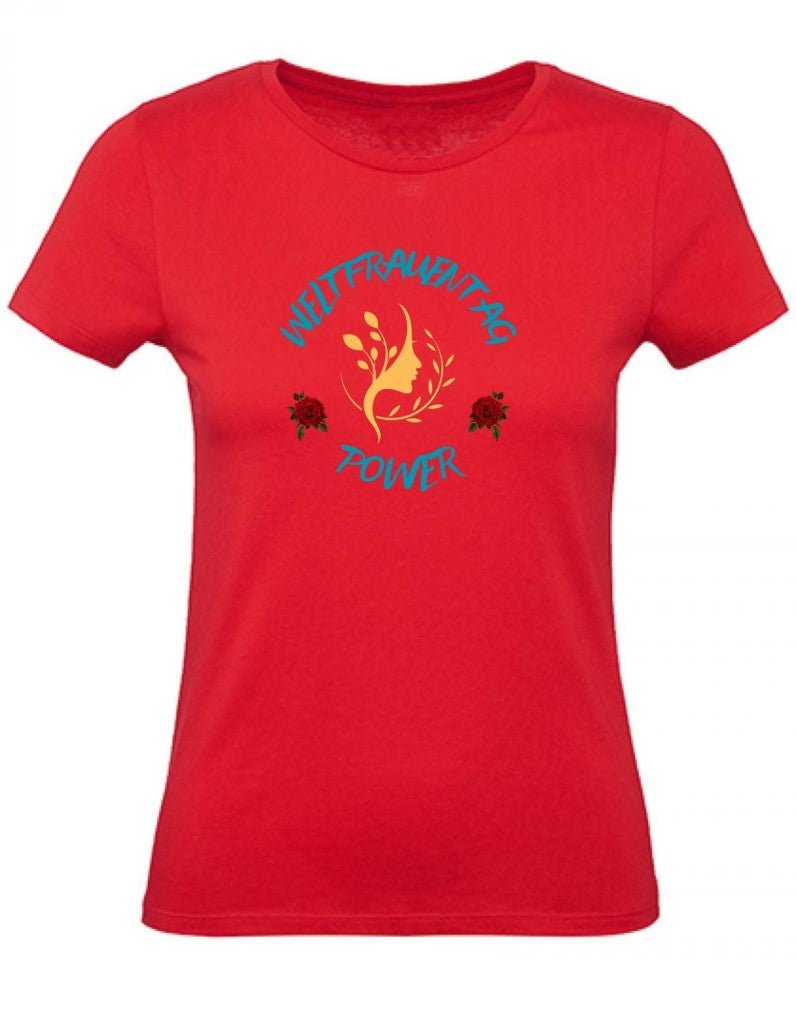Balldiri T-Shirt Damen Weltfrauentag XS bis 2XL - rot - Balldiri