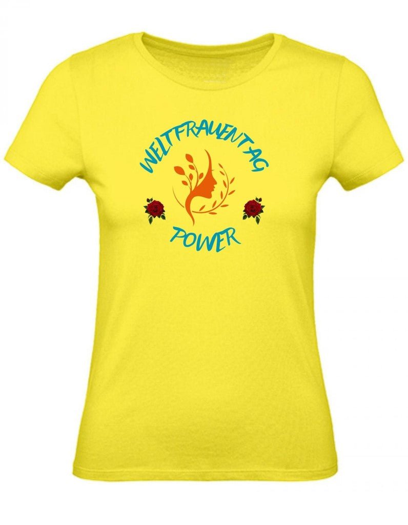 Balldiri T-Shirt Damen Weltfrauentag XS bis 2XL - gelb - Balldiri