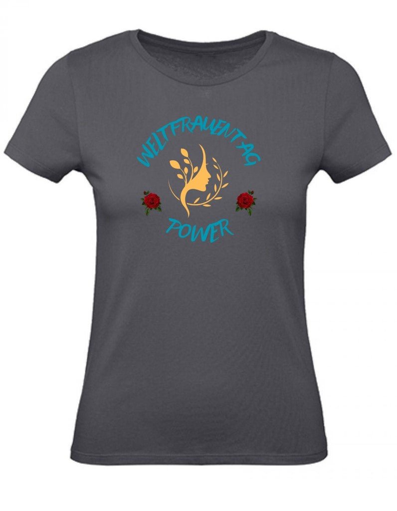 Balldiri T-Shirt Damen Weltfrauentag XS bis 2XL - grau - Balldiri