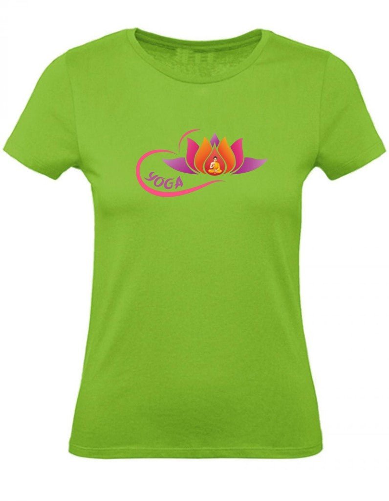 Balldiri T-Shirt Damen Yoga Buddha Entspannung Wellness XS bis 2XL - hellgrün - Balldiri