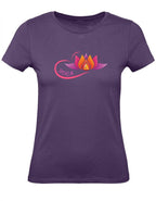 Balldiri T-Shirt Damen Yoga Buddha Entspannung Wellness XS bis 2XL - purple - Balldiri