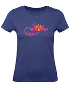Balldiri T-Shirt Damen Yoga Buddha Entspannung Wellness XS bis 2XL - blau - Balldiri
