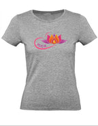 Balldiri T-Shirt Damen Yoga Buddha Entspannung Wellness XS bis 2XL - grau meliert - Balldiri
