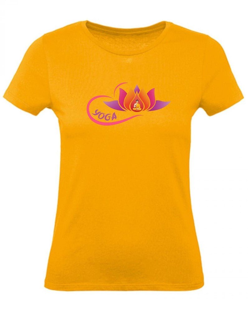 Balldiri T-Shirt Damen Yoga Buddha Entspannung Wellness XS bis 2XL - apricot - Balldiri