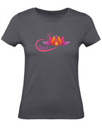Balldiri T-Shirt Damen Yoga Buddha Entspannung Wellness XS bis 2XL - grau - Balldiri
