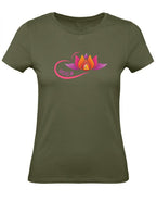 Balldiri T-Shirt Damen Yoga Buddha Entspannung Wellness XS bis 2XL - kakhi - Balldiri