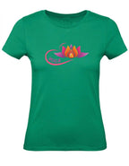 Balldiri T-Shirt Damen Yoga Buddha Entspannung Wellness XS bis 2XL - grün - Balldiri