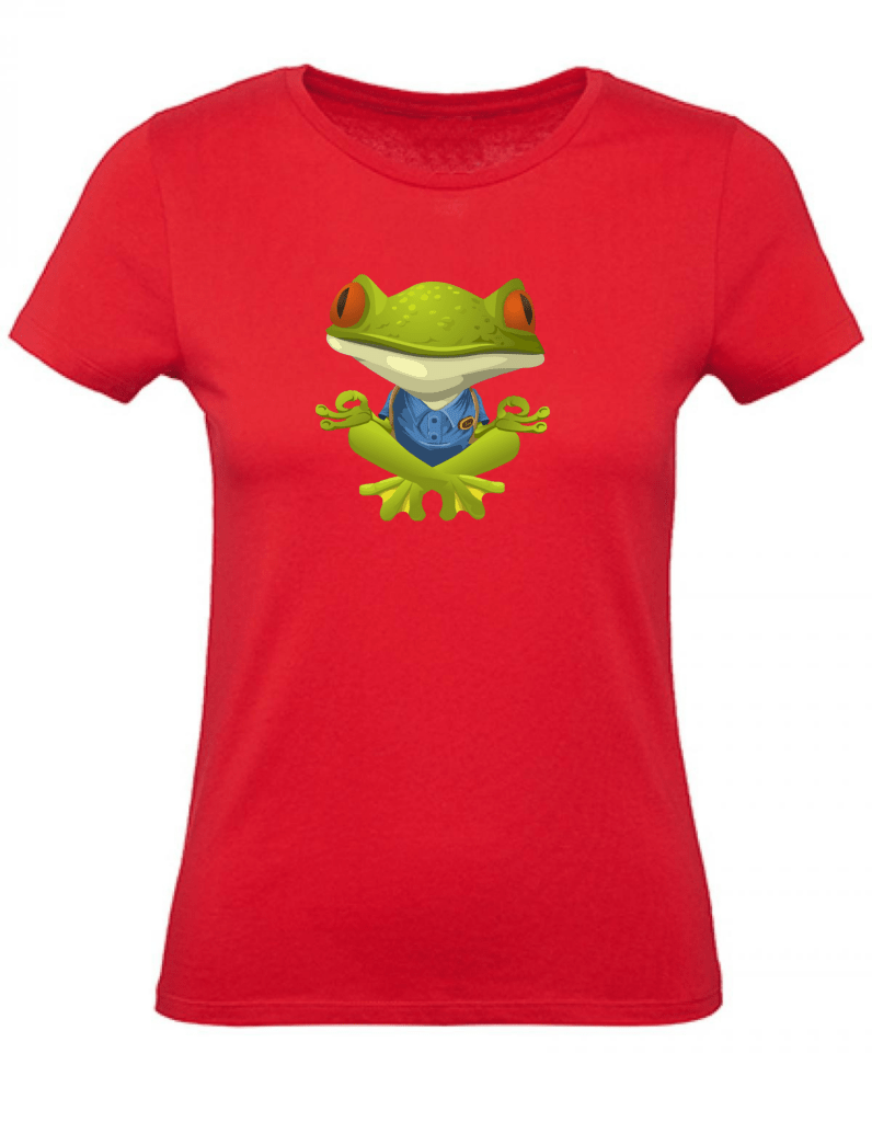 Balldiri T-Shirt Damen Yoga Meditation Entspannung XS bis 2XL - rot - Balldiri
