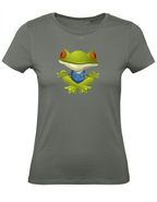 Balldiri T-Shirt Damen Yoga Meditation Entspannung XS bis 2XL - army grün - Balldiri