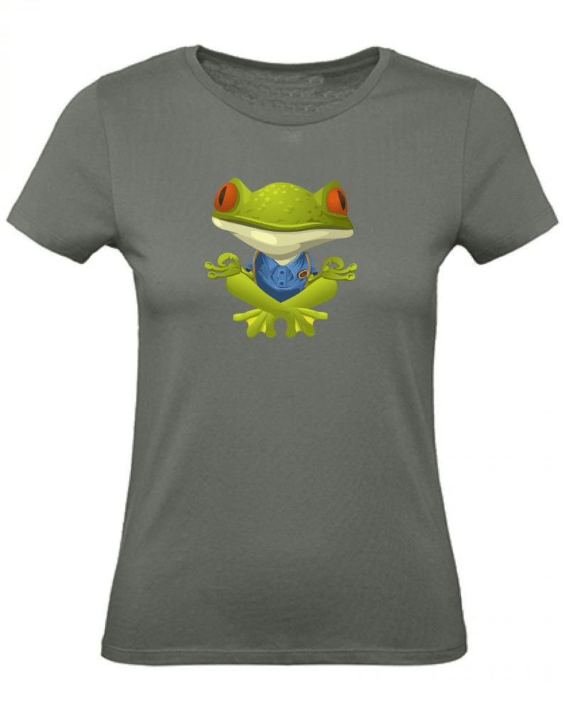 Balldiri T-Shirt Damen Yoga Meditation Entspannung XS bis 2XL - army grün - Balldiri