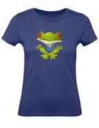Balldiri T-Shirt Damen Yoga Meditation Entspannung XS bis 2XL - blau - Balldiri