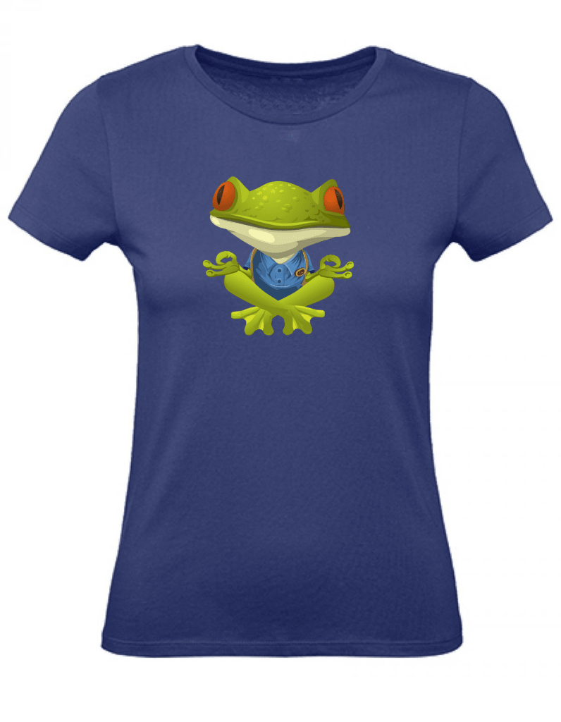 Balldiri T-Shirt Damen Yoga Meditation Entspannung XS bis 2XL - blau - Balldiri