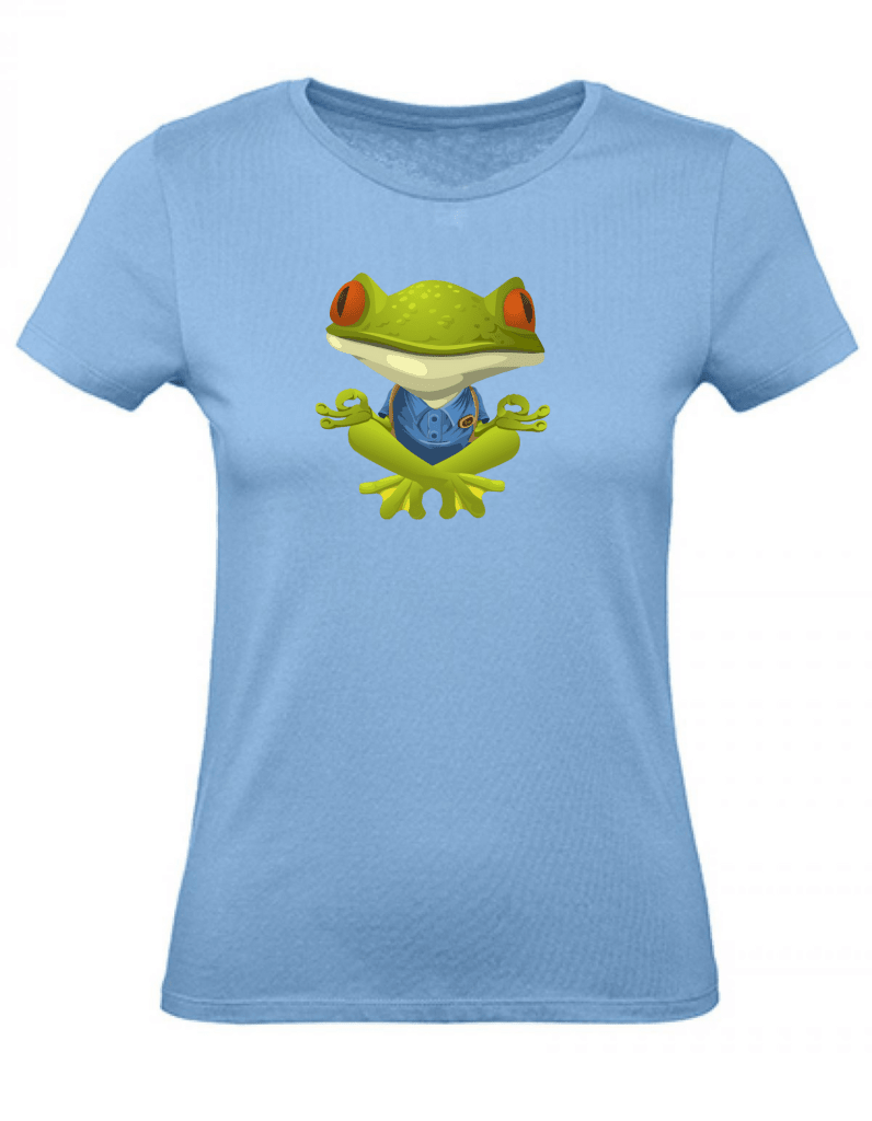 Balldiri T-Shirt Damen Yoga Meditation Entspannung XS bis 2XL - hellblau - Balldiri