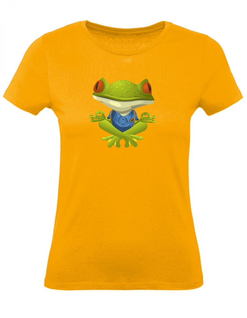 Balldiri T-Shirt Damen Yoga Meditation Entspannung XS bis 2XL - apricot - Balldiri
