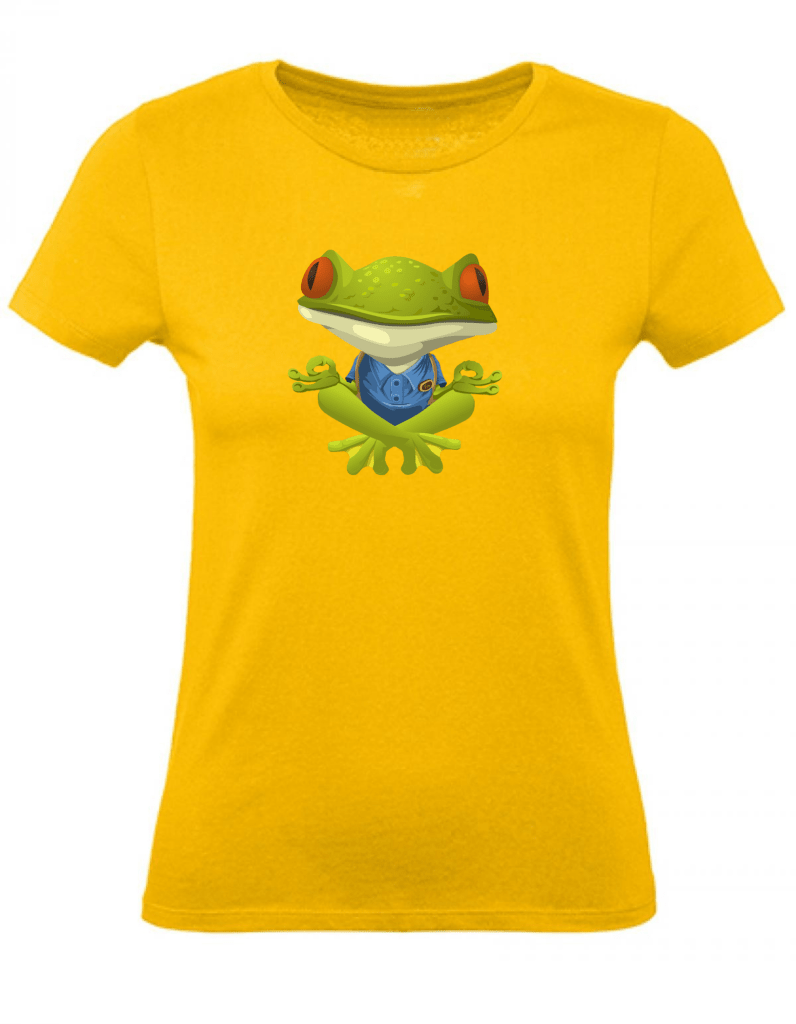 Balldiri T-Shirt Damen Yoga Meditation Entspannung XS bis 2XL - gold - Balldiri