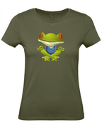 Balldiri T-Shirt Damen Yoga Meditation Entspannung XS bis 2XL - khaki - Balldiri