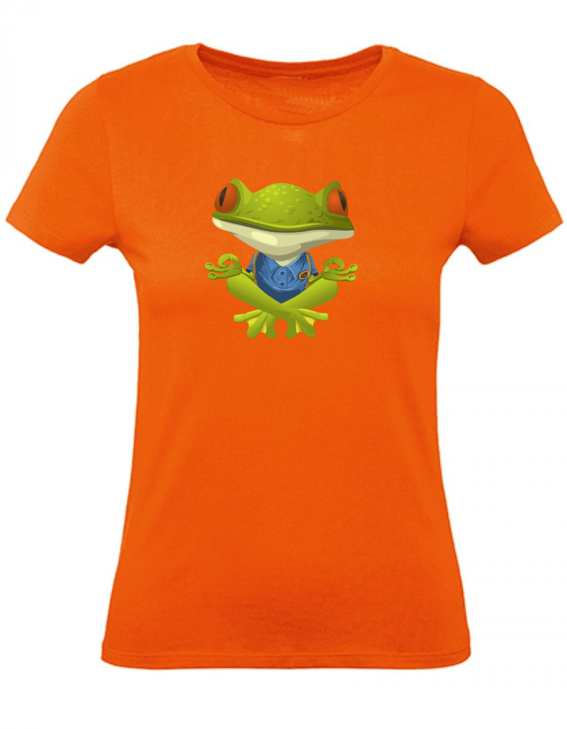 Balldiri T-Shirt Damen Yoga Meditation Entspannung XS bis 2XL - orange - Balldiri