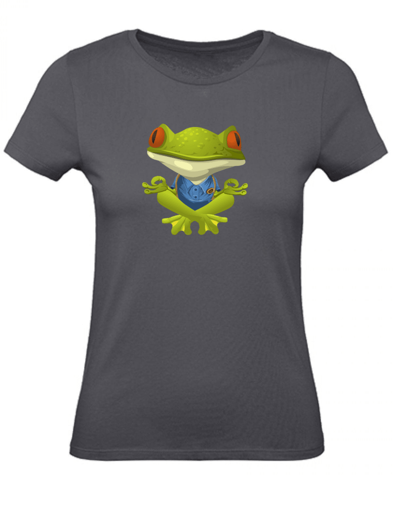 Balldiri T-Shirt Damen Yoga Meditation Entspannung XS bis 2XL - grau - Balldiri