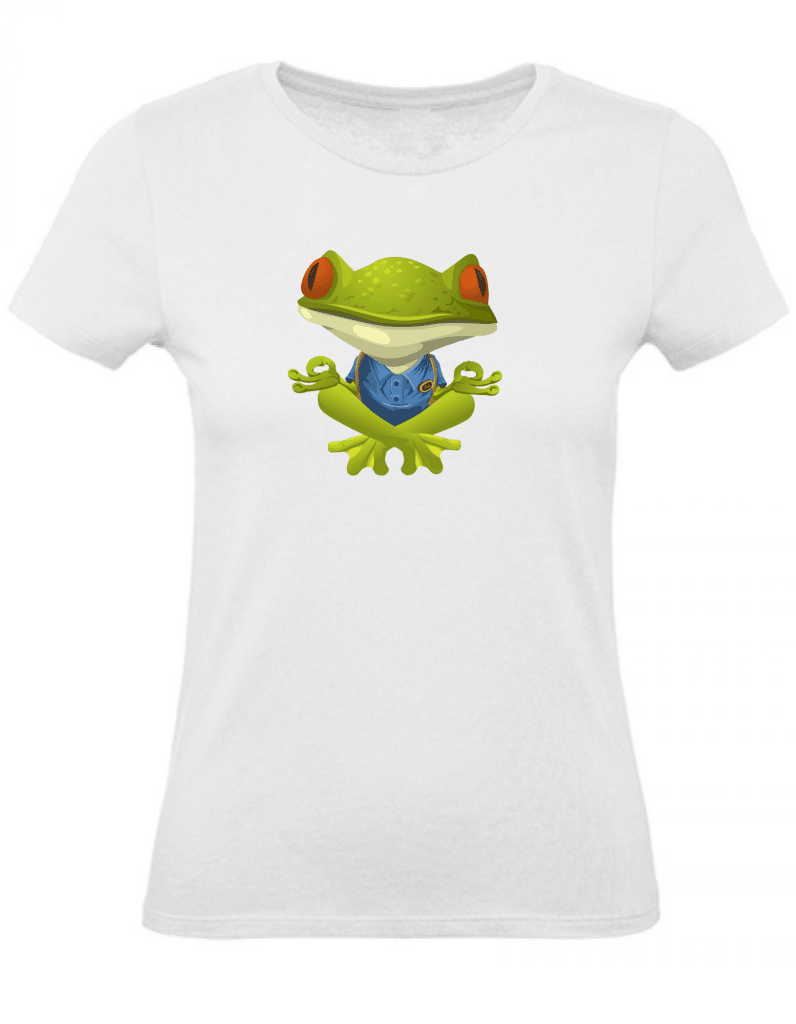 Balldiri T-Shirt Damen Yoga Meditation Entspannung XS bis 2XL - weiß - Balldiri