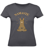 Balldiri T-Shirt Damen Yoga Meditation Namaste XS bis 2XL - grau - Balldiri