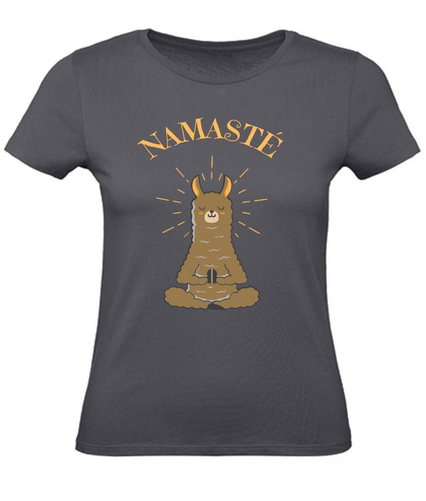 Balldiri T-Shirt Damen Yoga Meditation Namaste XS bis 2XL - grau - Balldiri