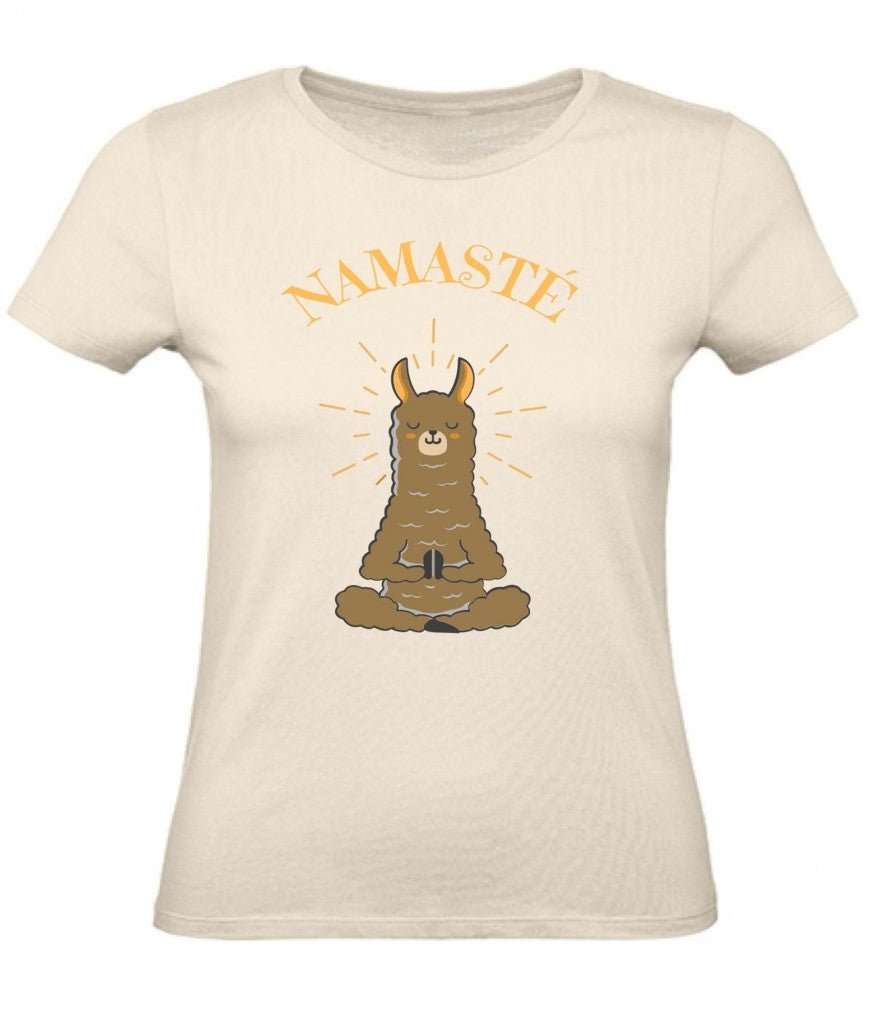 Balldiri T-Shirt Damen Yoga Meditation Namaste XS bis 2XL - ecru - Balldiri