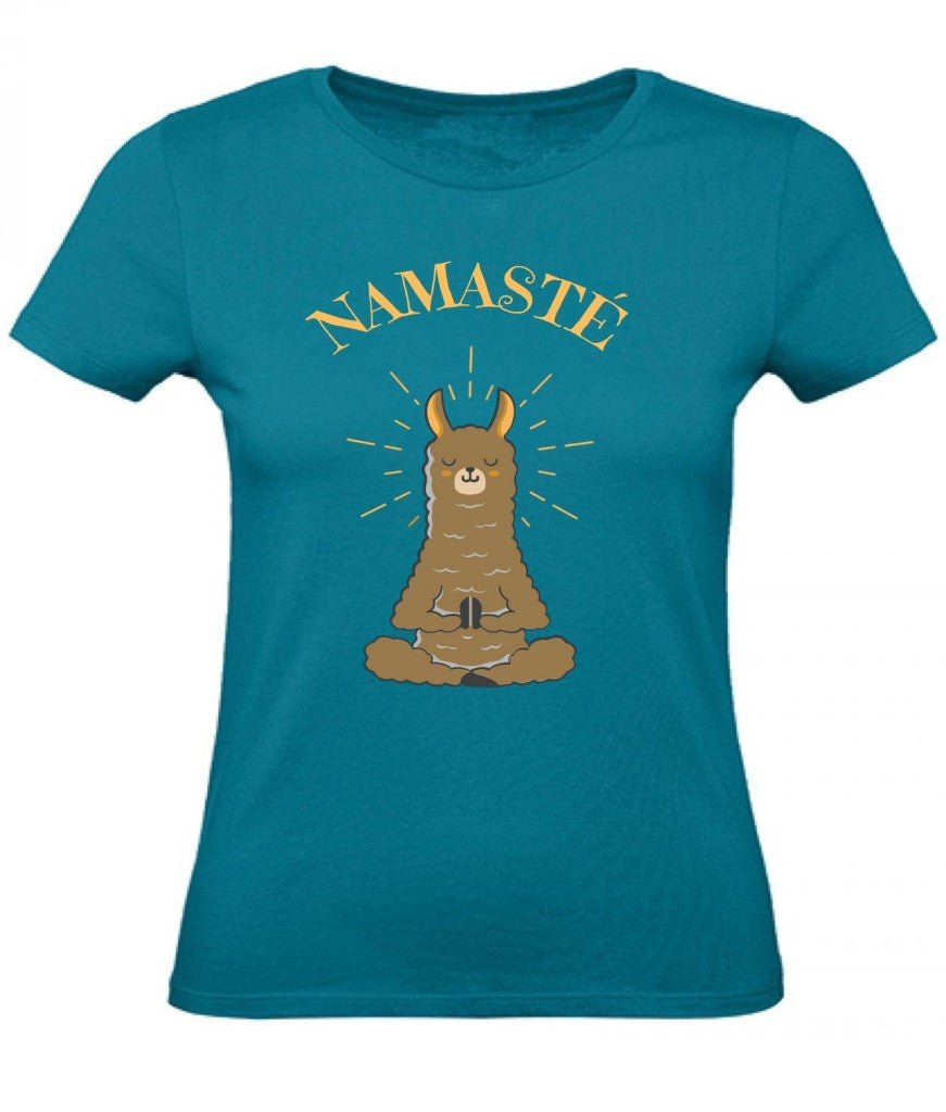 Balldiri T-Shirt Damen Yoga Meditation Namaste XS bis 2XL - türkis - Balldiri