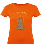 Balldiri T-Shirt Damen Yoga Meditation Namaste XS bis 2XL - orange - Balldiri