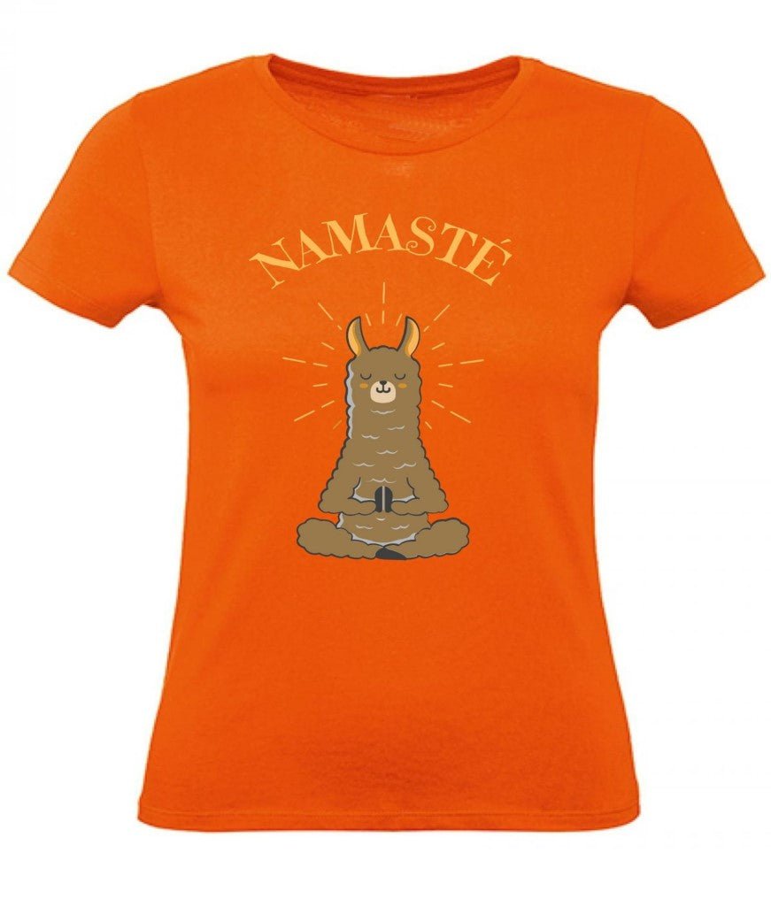 Balldiri T-Shirt Damen Yoga Meditation Namaste XS bis 2XL - orange - Balldiri