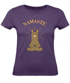 Balldiri T-Shirt Damen Yoga Meditation Namaste XS bis 2XL - purple - Balldiri