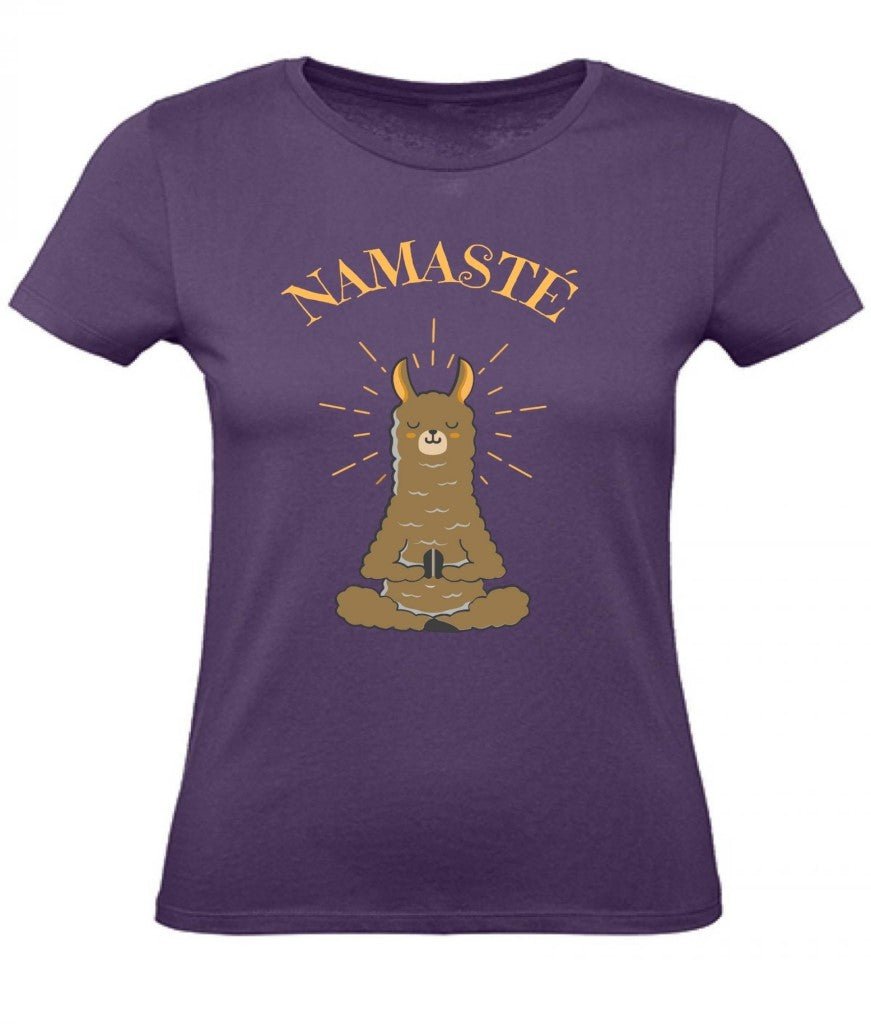 Balldiri T-Shirt Damen Yoga Meditation Namaste XS bis 2XL - purple - Balldiri