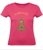 Balldiri T-Shirt Damen Yoga Meditation Namaste XS bis 2XL - rosa - Balldiri